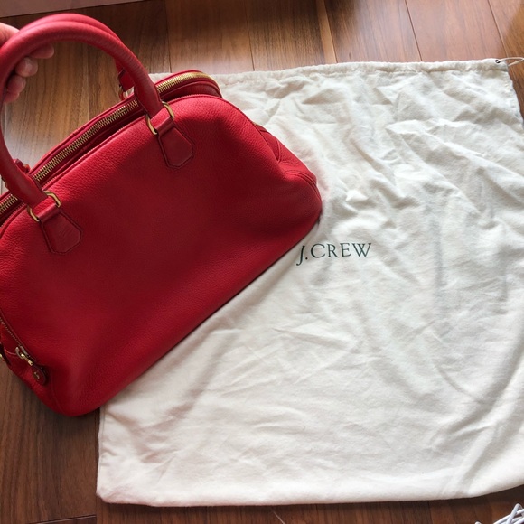 JCrew Biennial Red Leather Satchel - Picture 6 of 16
